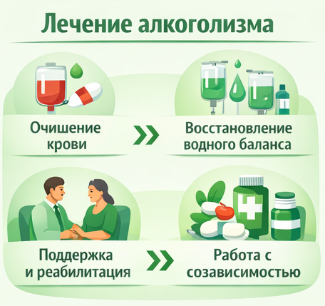 лечение алкоголизма в Лукоянове этапы